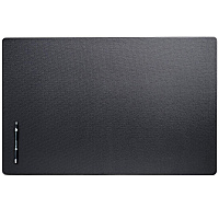 Dacasso Leatherette Desk Mat Rectangular - 30" Width x 19" Depth - Felt Backing - Leatherette - Black - 1 Each (P1034)