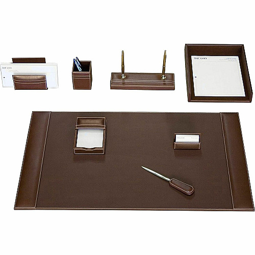 Dacasso Rustic Leather Desk Set 1 Each (D3212)