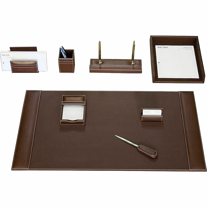 Dacasso Rustic Leather Desk Set 1 Each (D3212)