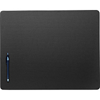 Dacasso Leatherette Conference Table Pad Rectangular - 20" Width x 16" Depth - Felt Black Backing - Leatherette - Black - 1 Each (P1031)