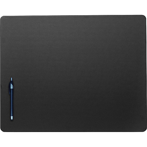 Dacasso Leatherette Conference Table Pad Rectangular - 20" Width x 16" Depth - Felt Black Backing - Leatherette - Black - 1 Each (P1031)