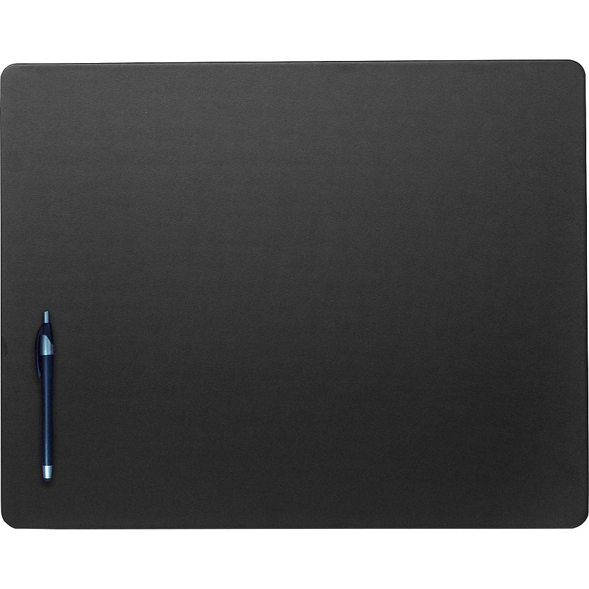 Dacasso Leatherette Conference Table Pad Rectangular - 20" Width x 16" Depth - Felt Black Backing - Leatherette - Black - 1 Each (P1031)