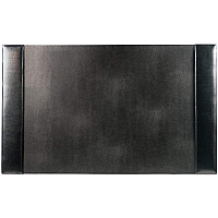 Dacasso Bonded Leather Desk Pad Rectangular - 30" Width x 18" Depth - Felt Backing - Bonded Leather - Black - 1 Each (P1403)