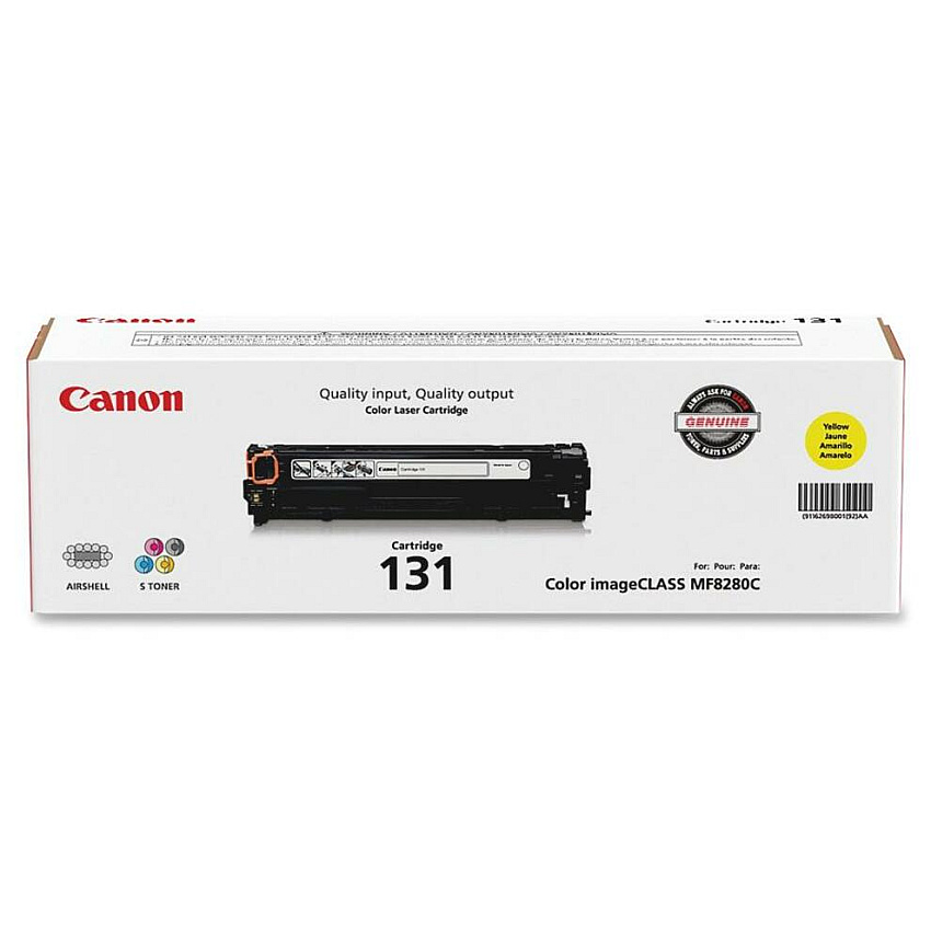 Canon 131 Original Laser Toner Cartridge - Yellow - 1 Each 1500 Pages (CRTDG131Y)