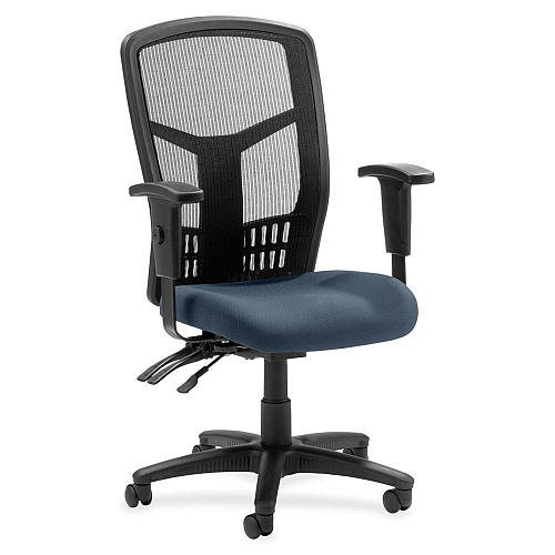 Lorell Executive High-back Mesh Chair Shire Chesapeake Seat Color - Mesh Fabric Seat Material - Black Back Color - Black Frame Color - 5-star Base - Black - 1 Each (LLR8620084)