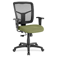 Lorell Ergomesh Managerial Mesh Mid-back Chair Fuse Cress Seat Color - Fabric Seat Material - Black Back Color - Black Frame Color - 5-star Base - 1 Each (LLR8620948)