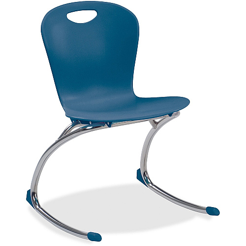 Virco Zuma 18" Rocker Navy Seat Color - Navy Back Color - Chrome Frame Color - 2 / Carton (ZROCK18BL51)