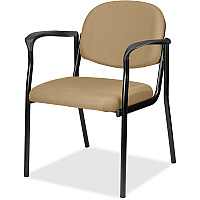 Eurotech Dakota 8011 Guest Chair Beige Seat Color - Fabric Seat Material - Beige Back Color - Fabric Back Material - Black Frame Color - Steel Frame Material - Four-legged Base - Perfection Beige - 1 Each (801162)