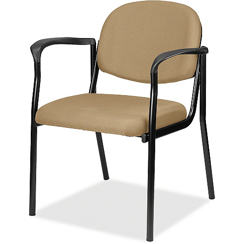 Eurotech Dakota 8011 Guest Chair Beige Seat Color - Fabric Seat Material - Beige Back Color - Fabric Back Material - Black Frame Color - Steel Frame Material - Four-legged Base - Perfection Beige - 1 Each (801162)