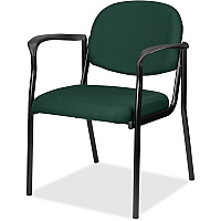 Eurotech Dakota Guest Chair With Arms Forest Seat Color - Fabric Seat Material - Forest Back Color - Fabric Back Material - Steel Frame Material - Four-legged Base - Insight Forest - 1 Each (801150)