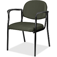 Eurotech Dakota 8011 Guest Chair Olive Green Seat Color - Fabric Seat Material - Olive Green Back Color - Fabric Back Material - Steel Frame Material - Four-legged Base - Perfection Olive Green - 1 Each (801167)
