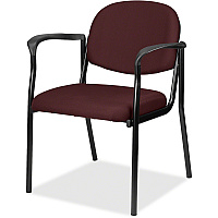 Eurotech Dakota 8011 Guest Chair Burgundy Seat Color - Fabric Seat Material - Burgundy Back Color - Fabric Back Material - Steel Frame Material - Four-legged Base - Perfection Burgundy - 1 Each (801164)