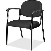 Eurotech Dakota 8011 Guest Chair Tuxedo Seat Color - Fabric Seat Material - Tuxedo Back Color - Fabric Back Material - Steel Frame Material - Four-legged Base - Expo Tuxedo - 1 Each (801135)