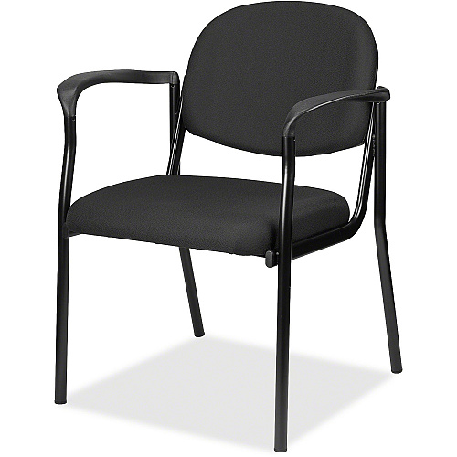 Eurotech Dakota 8011 Guest Chair Tuxedo Seat Color - Fabric Seat Material - Tuxedo Back Color - Fabric Back Material - Steel Frame Material - Four-legged Base - Expo Tuxedo - 1 Each (801135)