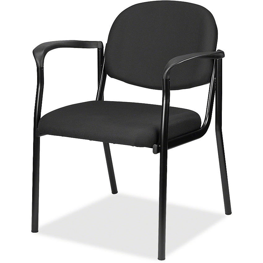 Eurotech Dakota 8011 Guest Chair Tuxedo Seat Color - Fabric Seat Material - Tuxedo Back Color - Fabric Back Material - Steel Frame Material - Four-legged Base - Expo Tuxedo - 1 Each (801135)