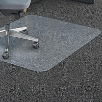 Lorell Big & Tall Chairmat Carpeted Floor - 36" Width x 48" Depth - Rectangular - Polycarbonate - Clear - 1 Each (LLR69703)