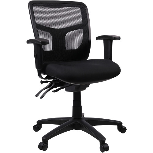 Lorell Managerial Swivel Mesh Mid-back Chair (86802)