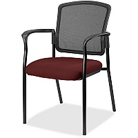 Lorell Mesh Back Stackable Guest Chair Forte Port Seat Color - Black Frame Color - 1 Each (LLR2310044)