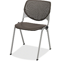 KFI 2300 Kool Series Polypropylene Seat Material - Polypropylene, Aluminum Alloy Back Material - Silver, Powder Coated Frame Color - Steel Frame Material - Four-legged Base - Armrest - 1 Each (2300SLP18)