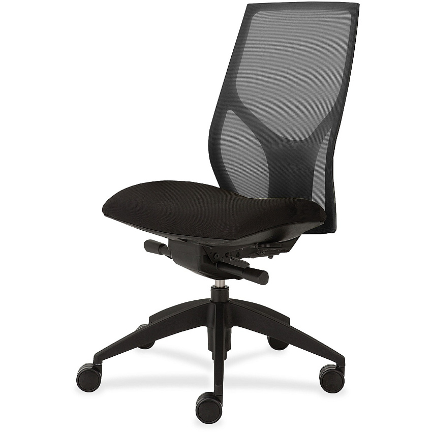 9 to 5 Seating Vault 1460 Armless Task Chair Black Seat Color - 5-star Base - 1 Each (1460K200M101)