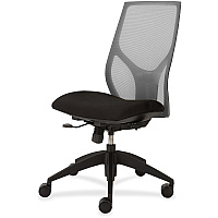 9 to 5 Seating Vault 1460 Armless Task Chair Onyx Seat Color - Gray Back Color - 5-star Base - 1 Each (1460Y100M201)