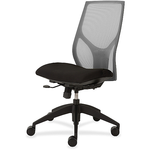 9 to 5 Seating Vault 1460 Armless Task Chair Onyx Seat Color - Gray Back Color - 5-star Base - 1 Each (1460Y100M201)