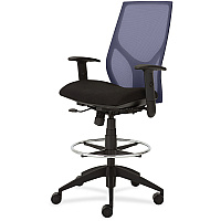 9 to 5 Seating Vault 1468 Task Stool Black Seat Color - 5-star Base - 1 Each (1468Y1A8M601)
