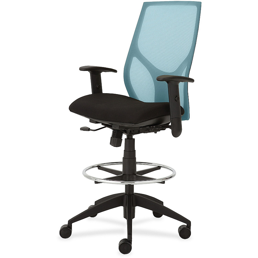 9 to 5 Seating Vault 1468 Task Stool Black Seat Color - 5-star Base - 1 Each (1468Y1A8M801)