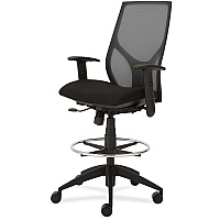 9 to 5 Seating Vault 1468 Task Stool Black Seat Color - 5-star Base - 1 Each (1468Y1A8M101)