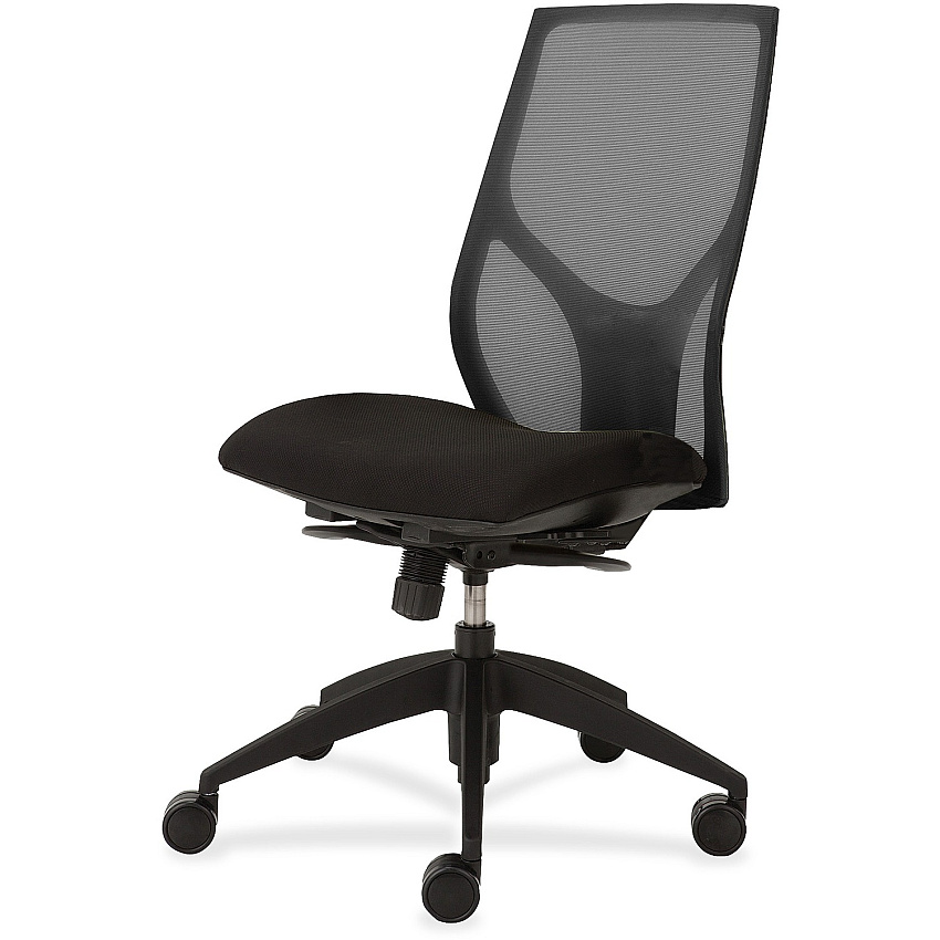 9 to 5 Seating Vault 1460 Armless Task Chair Black Seat Color - 5-star Base - 1 Each (1460Y300M101)