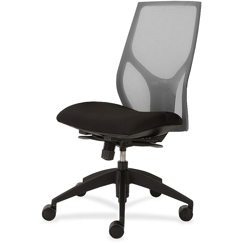 9 to 5 Seating Vault 1460 Armless Task Chair Onyx Seat Color - Gray Back Color - 5-star Base - 1 Each (1460Y300M201)