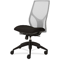 9 to 5 Seating Vault 1460 Armless Task Chair Onyx Seat Color - White Back Color - 5-star Base - 1 Each (1460Y300M301)
