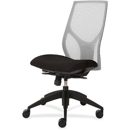 9 to 5 Seating Vault 1460 Armless Task Chair Onyx Seat Color - White Back Color - 5-star Base - 1 Each (1460Y300M301)