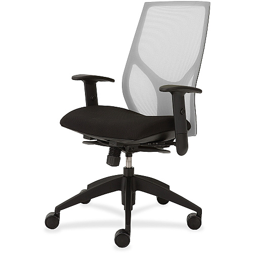 9 to 5 Seating Vault 1460 Task Chair Onyx Seat Color - White Back Color - 5-star Base - 1 Each (1460Y3A8M301)