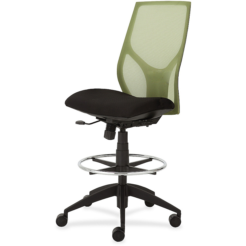 9 to 5 Seating Vault 1468 Armless Task Stool Black Seat Color - 5-star Base - 1 Each (1468Y100M401)
