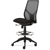 9 to 5 Seating Vault 1468 Armless Task Stool Black Seat Color - 5-star Base - 1 Each (1468Y100M101)
