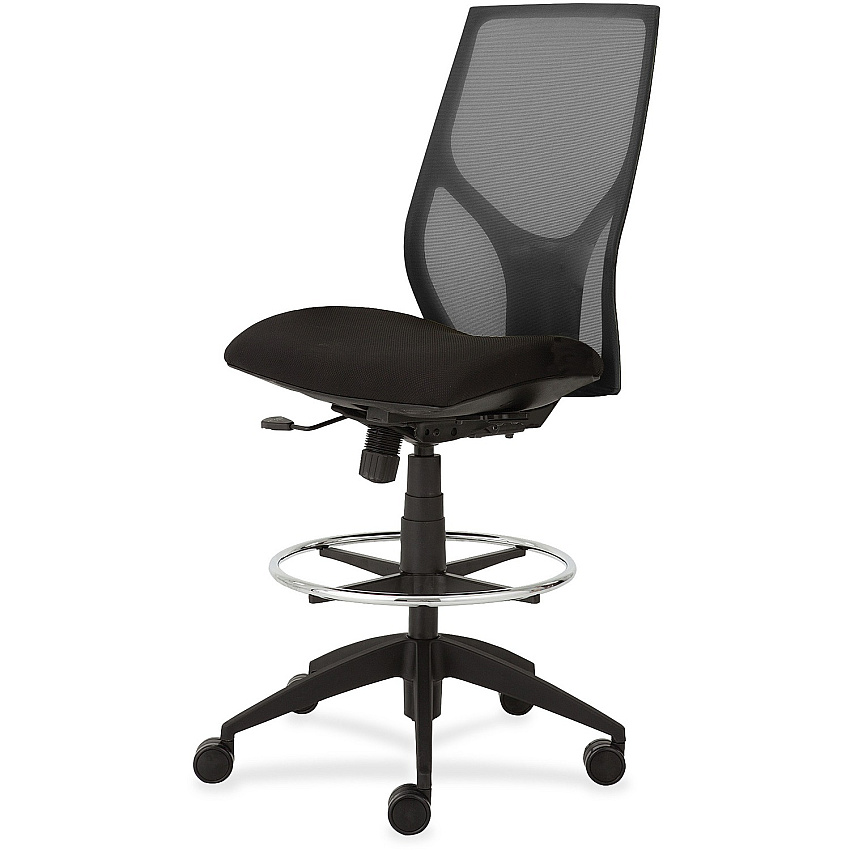 9 to 5 Seating Vault 1468 Armless Task Stool Black Seat Color - 5-star Base - 1 Each (1468Y100M101)