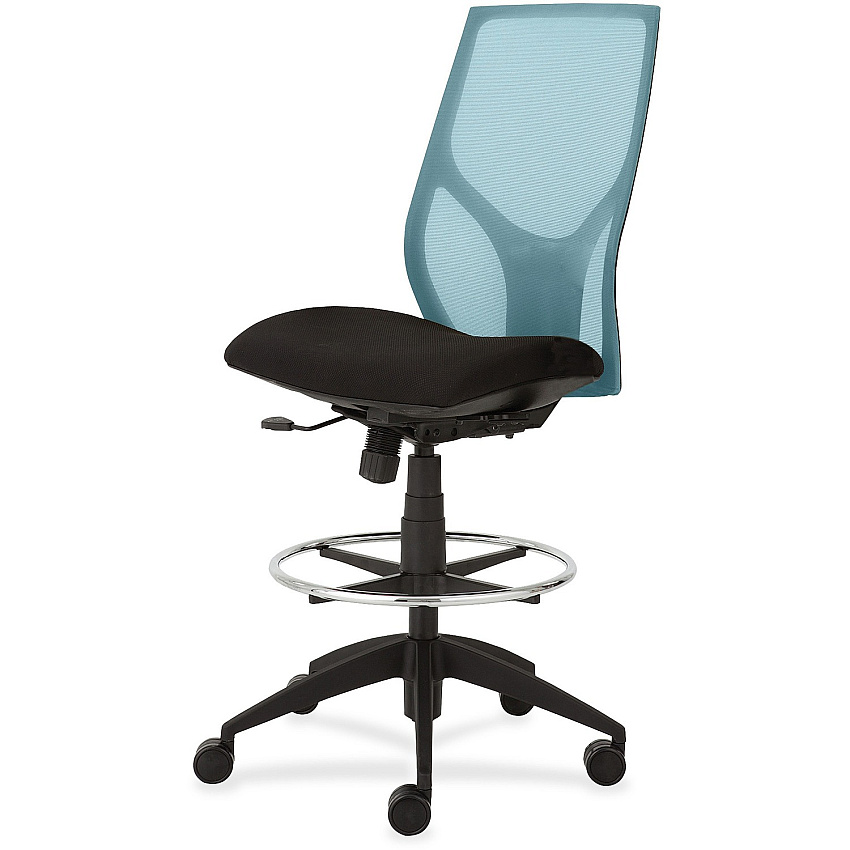 9 to 5 Seating Vault 1468 Armless Task Stool Black Seat Color - 5-star Base - 1 Each (1468Y100M801)