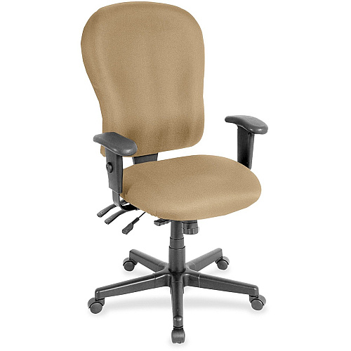 Eurotech 4x4 XL FM4080 High Back Executive Chair Beige Seat Color - Fabric Seat Material - Beige Back Color - Fabric Back Material - Black Frame Color - 5-star Base - Perfection Beige - 1 Each (FM408062)