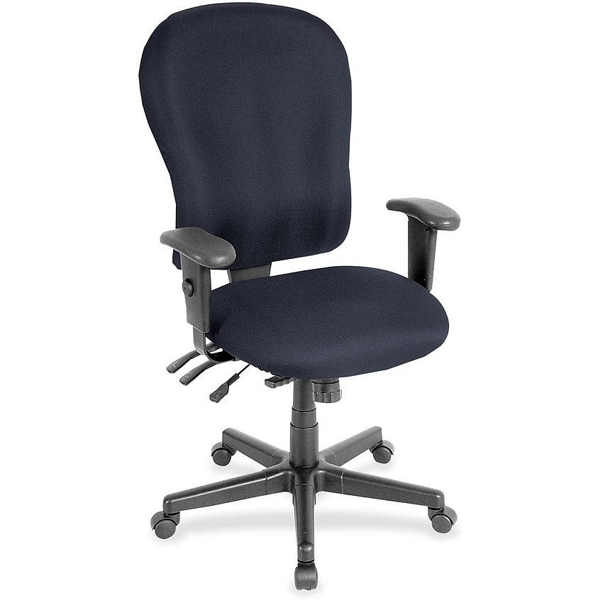 Eurotech 4x4 XL FM4080 High Back Executive Chair Navy Seat Color - Fabric Seat Material - Navy Back Color - Fabric Back Material - 5-star Base - Perfection Navy - 1 Each (FM408066)
