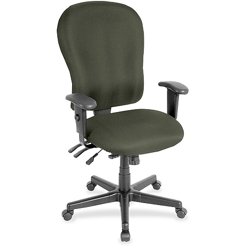 Eurotech 4x4 XL FM4080 High Back Olive Green Seat Color - Fabric Seat Material - Olive Green Back Color - Fabric Back Material - 5-star Base - Perfection Olive Green - 1 Each (FM408067)