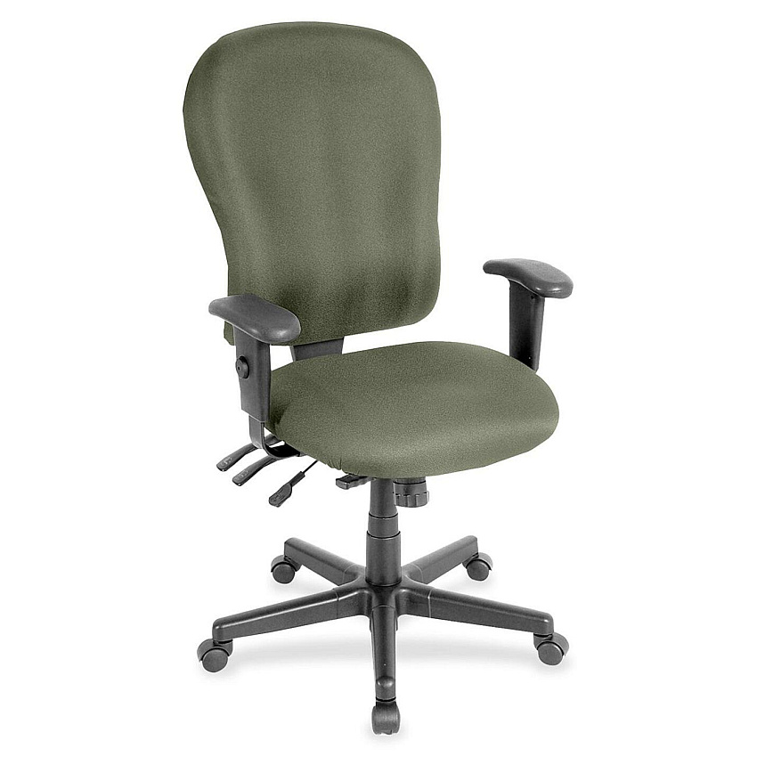 Eurotech 4x4 XL FM4080 High Back Executive Chair Sage Seat Color - Fabric Seat Material - Sage Back Color - Fabric Back Material - 5-star Base - Shire Sage - 1 Each (FM408085)