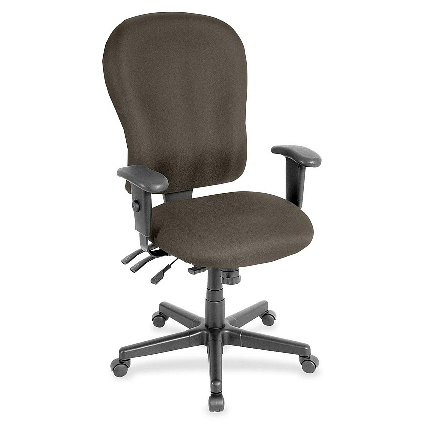 Eurotech 4x4 XL FM4080 High Back Executive Chair Stonewall Seat Color - Fabric Seat Material - Stonewall Back Color - Fabric Back Material - 5-star Base - Shire Stonewall - 1 Each (FM408086)