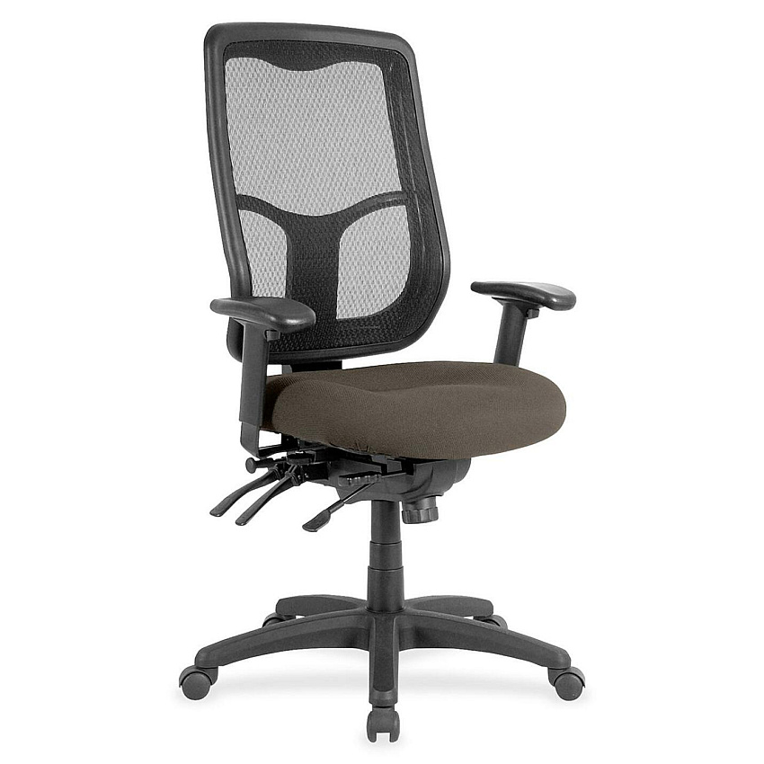 Eurotech Apollo MFHB9SL Executive Chair Stonewall Seat Color - Fabric Seat Material - 5-star Base - Shire Stonewall - 1 Each (MFH9SL86)