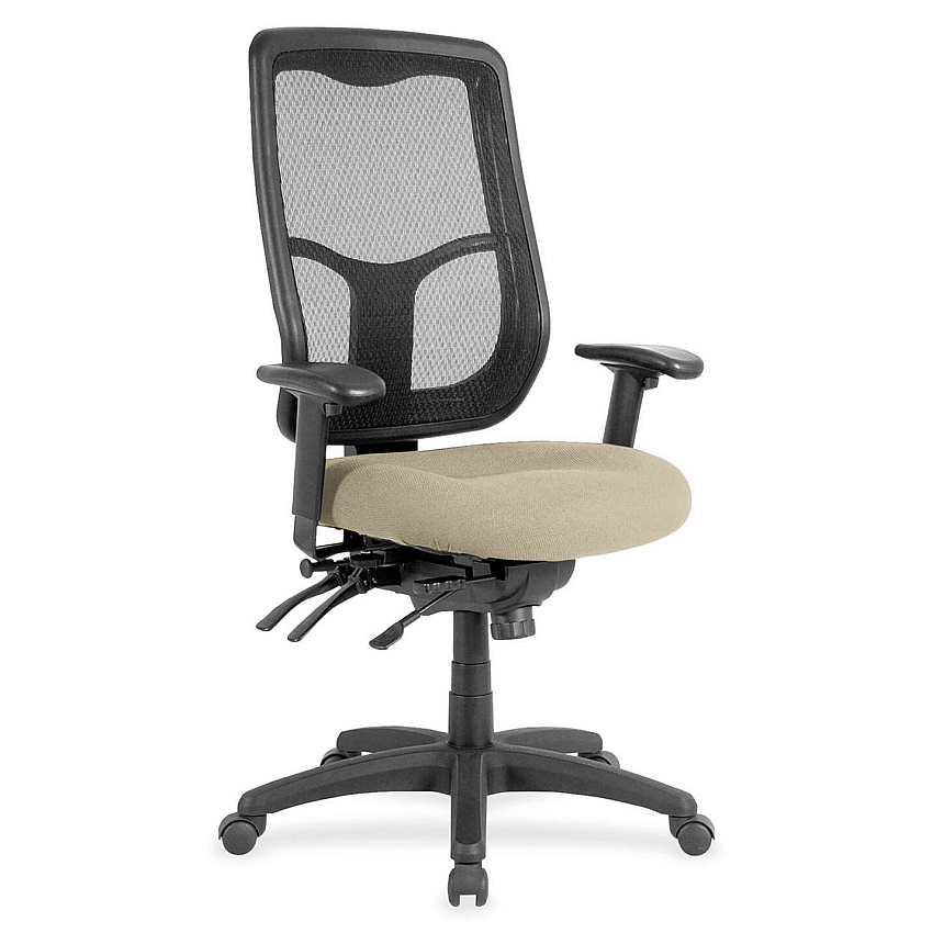 Eurotech Apollo MFHB9SL Executive Chair Travertine Seat Color - Fabric Seat Material - 5-star Base - Shire Travertine - 1 Each (MFH9SL87)