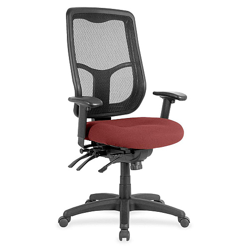 Eurotech Apollo High Back Multi-funtion Task Chair Tulip Seat Color - Fabric Seat Material - 5-star Base - Shire Tulip - 1 Each (MFH9SL88)