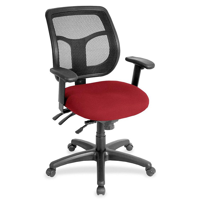 Eurotech Apollo Task Chair Real Red Seat Color - Fabric Seat Material - 5-star Base - Insight Real Red - 1 Each (MFT94502)