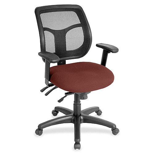 Eurotech Apollo MFT9450 Task Chair Cordovan Seat Color - Fabric Seat Material - 5-star Base - Canyon Cordovan - 1 Each (MFT94526)