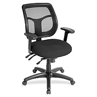 Eurotech Apollo MFT9450 Task Chair Tuxedo Seat Color - Fabric Seat Material - 5-star Base - Expo Tuxedo - 1 Each (MFT94535)
