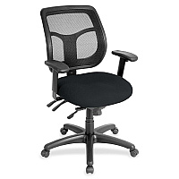 Eurotech Apollo Task Chair Ebony Seat Color - Fabric Seat Material - 5-star Base - Insight Ebony - 1 Each (MFT94549)